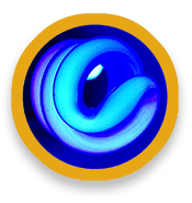 image of blue swirl