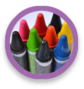 Wax crayons