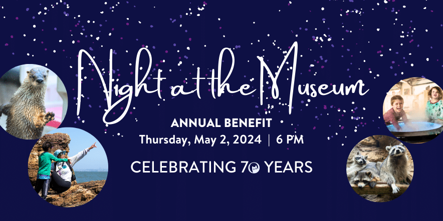 Night at the Museum, annual benefit. Thursday, May 2, 2024 at 6 PM. Celebrating 70 years! Confetti